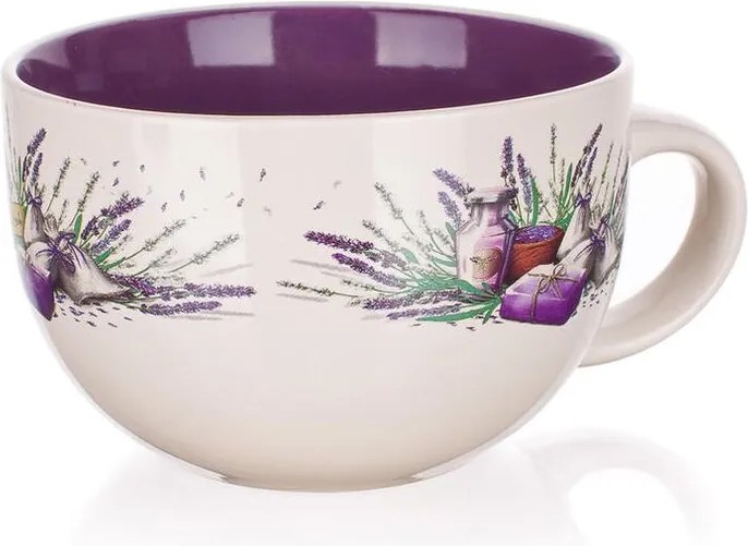 Keramický jumbo hrnček LAVENDER 660 ml