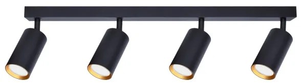 Brilagi - LED RGBW Stmievateľné bodové svietidlo SELE 4xGU10/4,8W/230V čierna/zlatá
