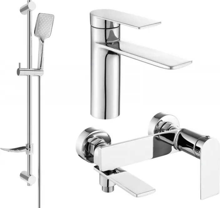 Mexen Zero DF62 kúpeľňová súprava, chróm - 71103DF62-00