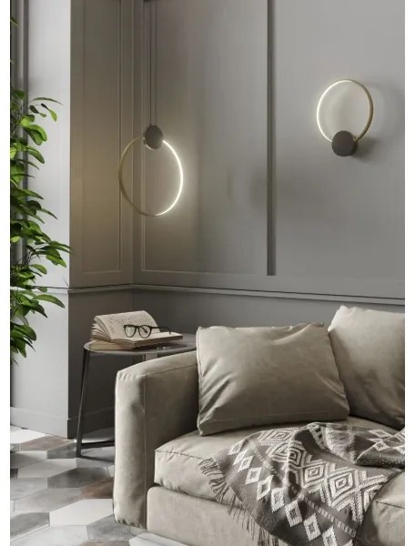 Redo 01-3102 - LED Nástenné svietidlo ATOM LED/11W/230V pr. 30 cm