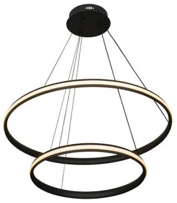 Stmievateľný LED luster s lankom LED/90W/230V 3000-6500K pr. 60 cm + diaľkové ovládanie