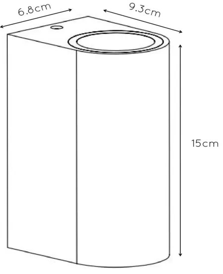 Lucide 27863/02/30 - Vonkajšie nástenné svietidlo BOOGY 2xGU10/5W/230V IP44