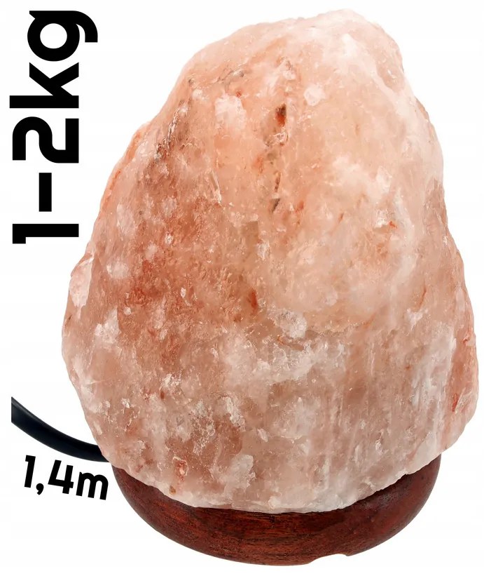BERGE Soľná lampa 1-2kg - Ionizátor / nočná lampa