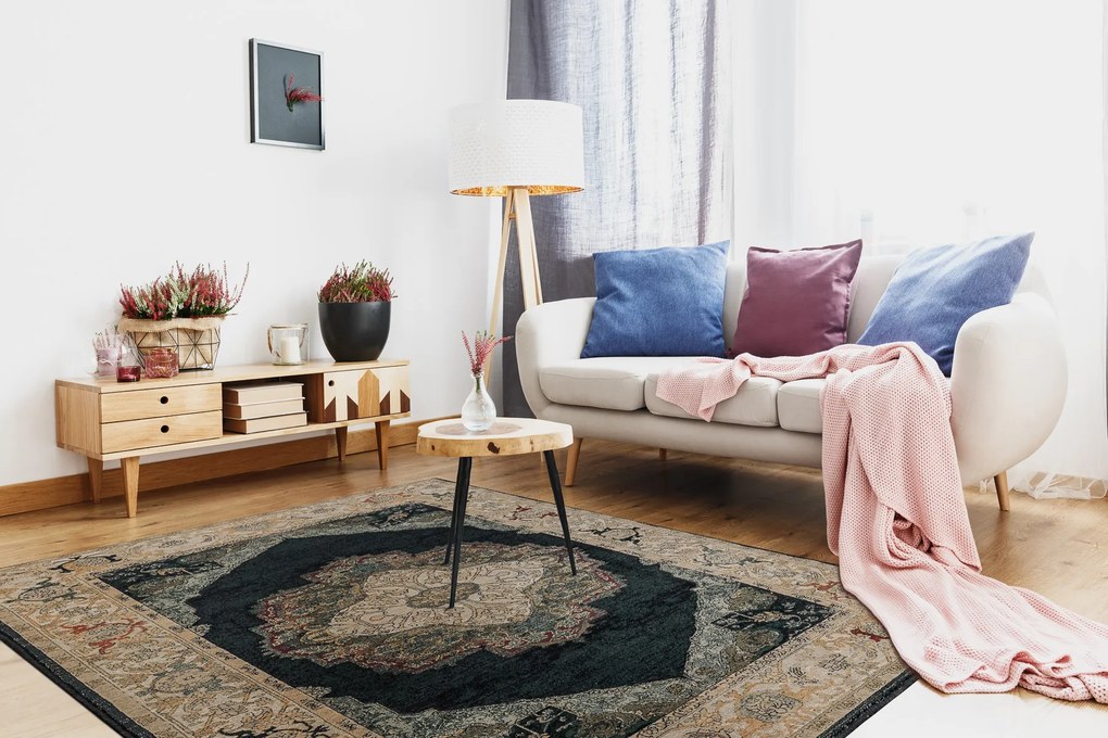 Koberec vlnený POLONIA Palazzo, granátový