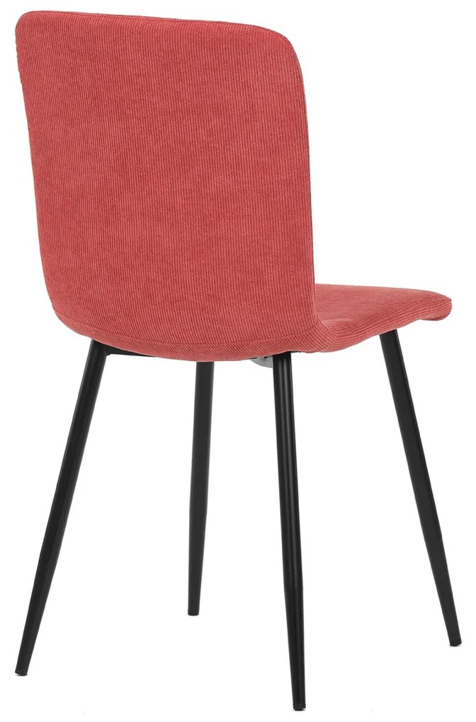 Autronic - Židle jídelní, červená látka, černý kov - DCL-964 RED2 AKCE