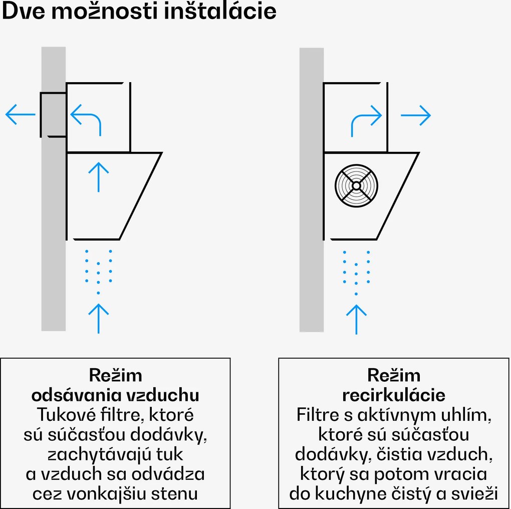 Klarstein Velaire odsávač pár | Elegantný, minimalistický, výkonný | Energetická trieda A++ | 820 m³/h | 60 cm