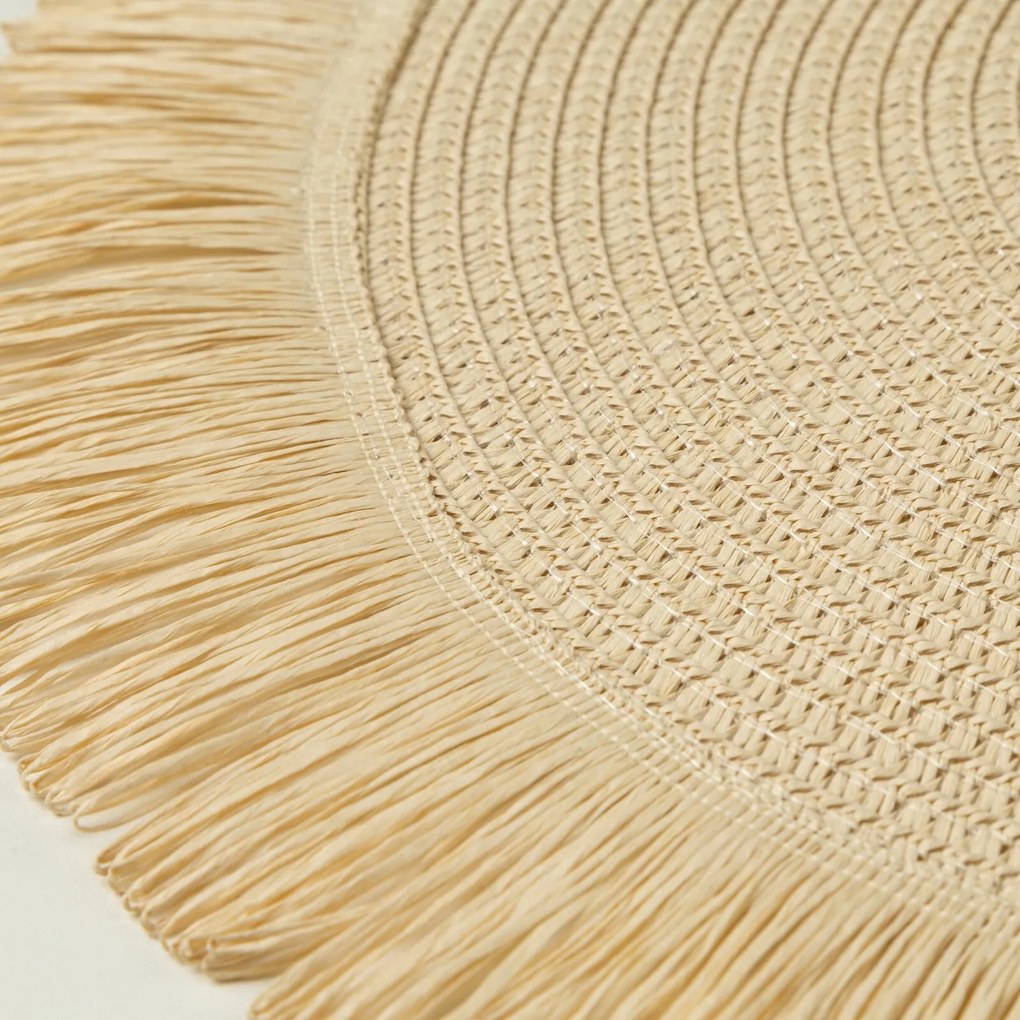 SADA 6KS PRESTIERANIE NA STÔL BOHO 1 (FI) 38 CM BÉŽOVÁ