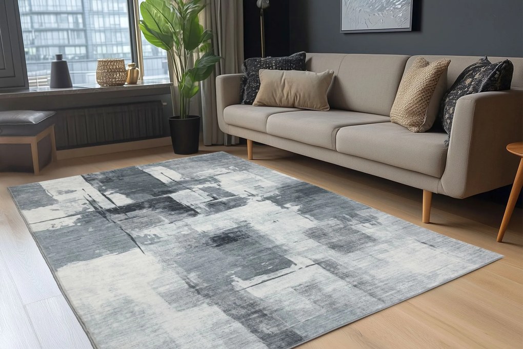 Obsession, Kusový koberec Posh 300 Grey, 160x230, šedá, chodba / predsieň