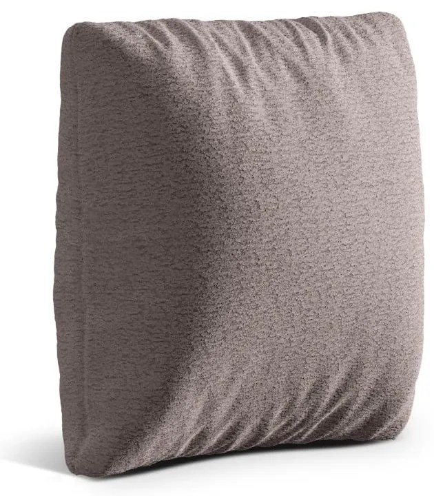 Sivobéžový vankúš na gauč z textílie buklé Kemi – Cosmopolitan Design