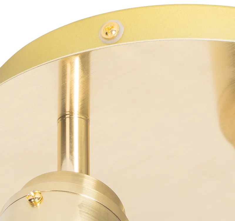 Moderné kúpeľňové bodové svetlo mosadzné 2-žiarovkové IP44 - Ducha