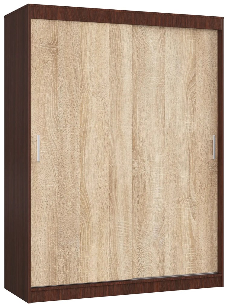 Šatníková skriňa Cosimo  (wenge + dub sonoma). Akcia -18%. Vlastná spoľahlivá doprava až k Vám domov. 1069441