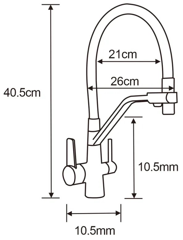 Mexen Leo, 1-komorový granitový drez 900x500x190 mm a drezová batéria Duo, čierna, 6501-77-671701-07-B