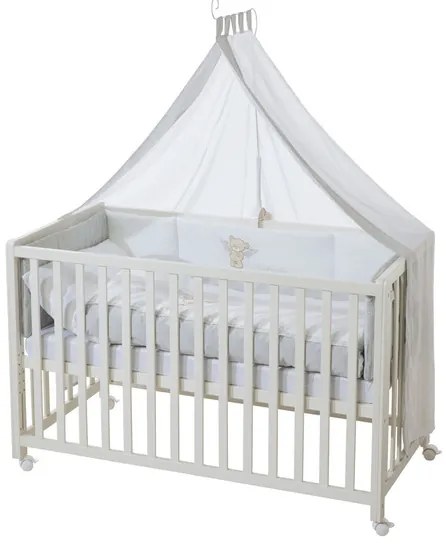 roba Detská postieľka Room Bed, 60 x 120 cm (Medveď lámač sŕdc, biela) (100341028)