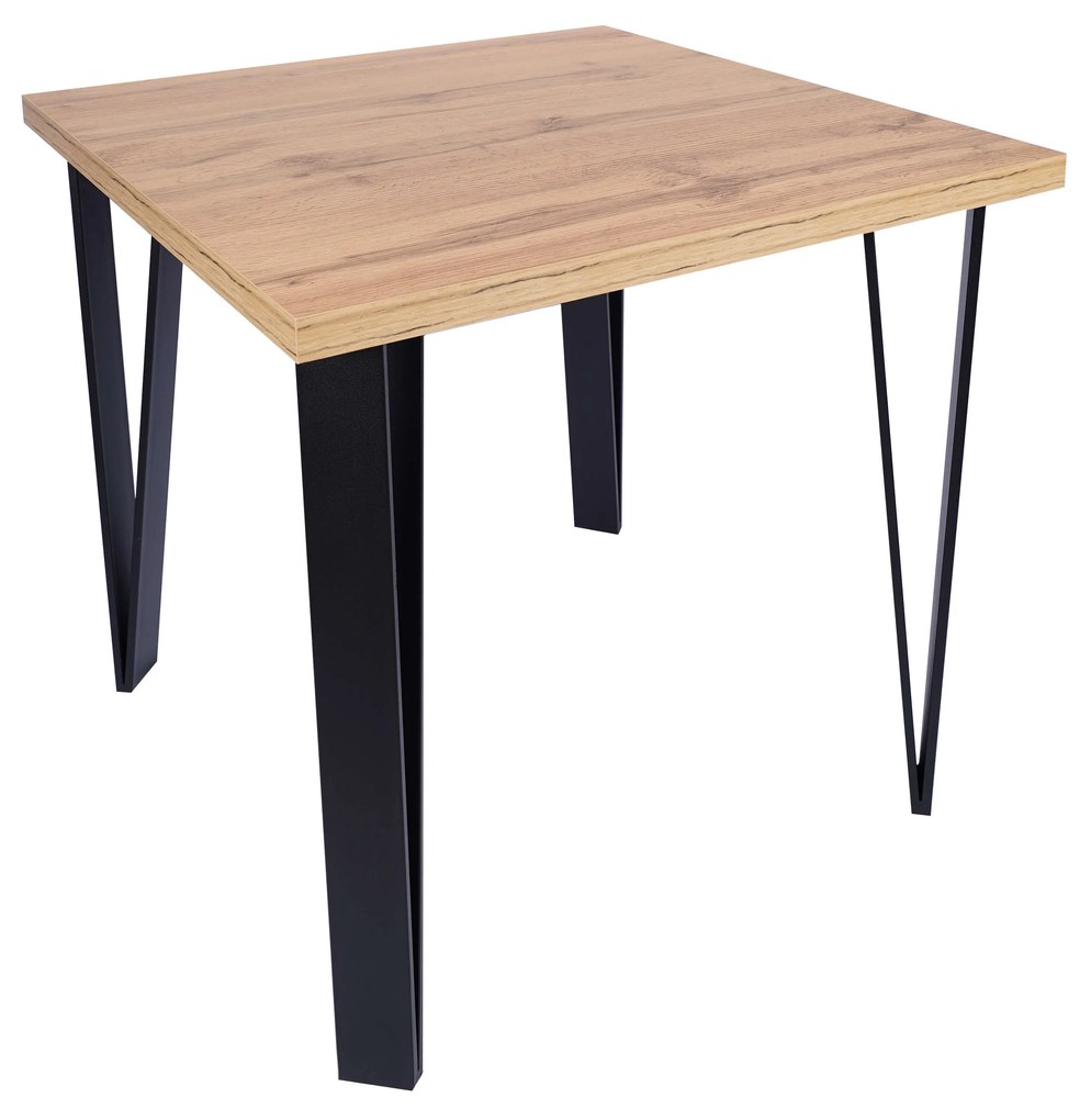 Stima Stôl Karlos Odtieň: Tmavo hnedá, Rozmer: 90 x 90 cm