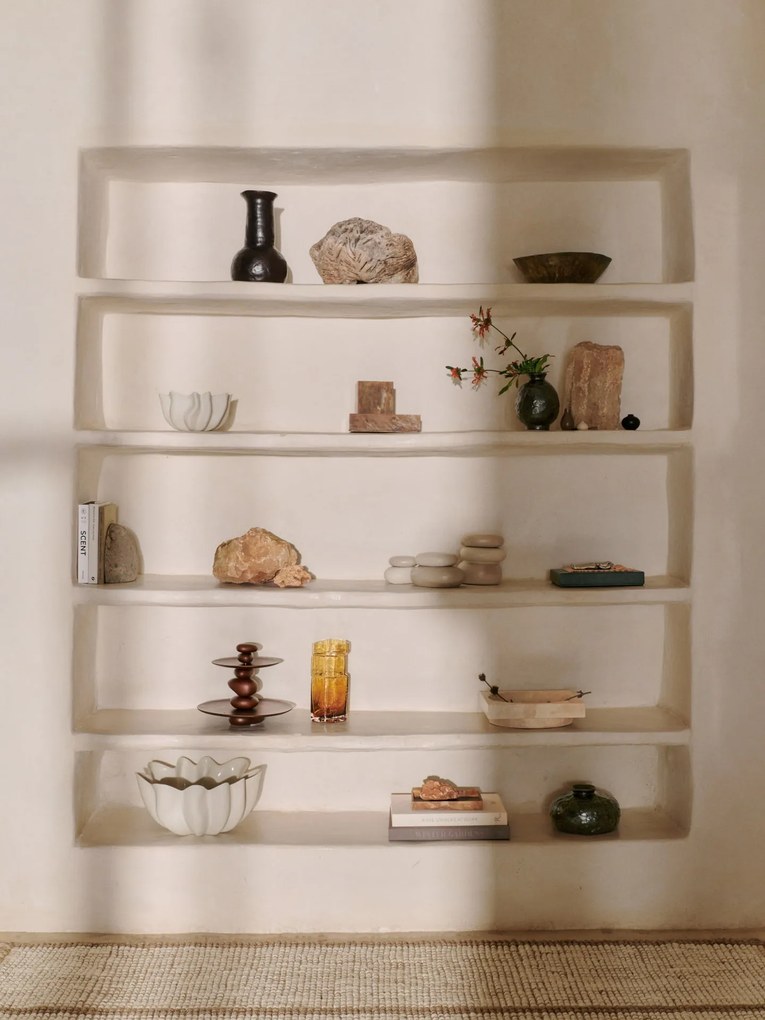 Ferm Living Úložná dóza Pebble Sand/Cream Large