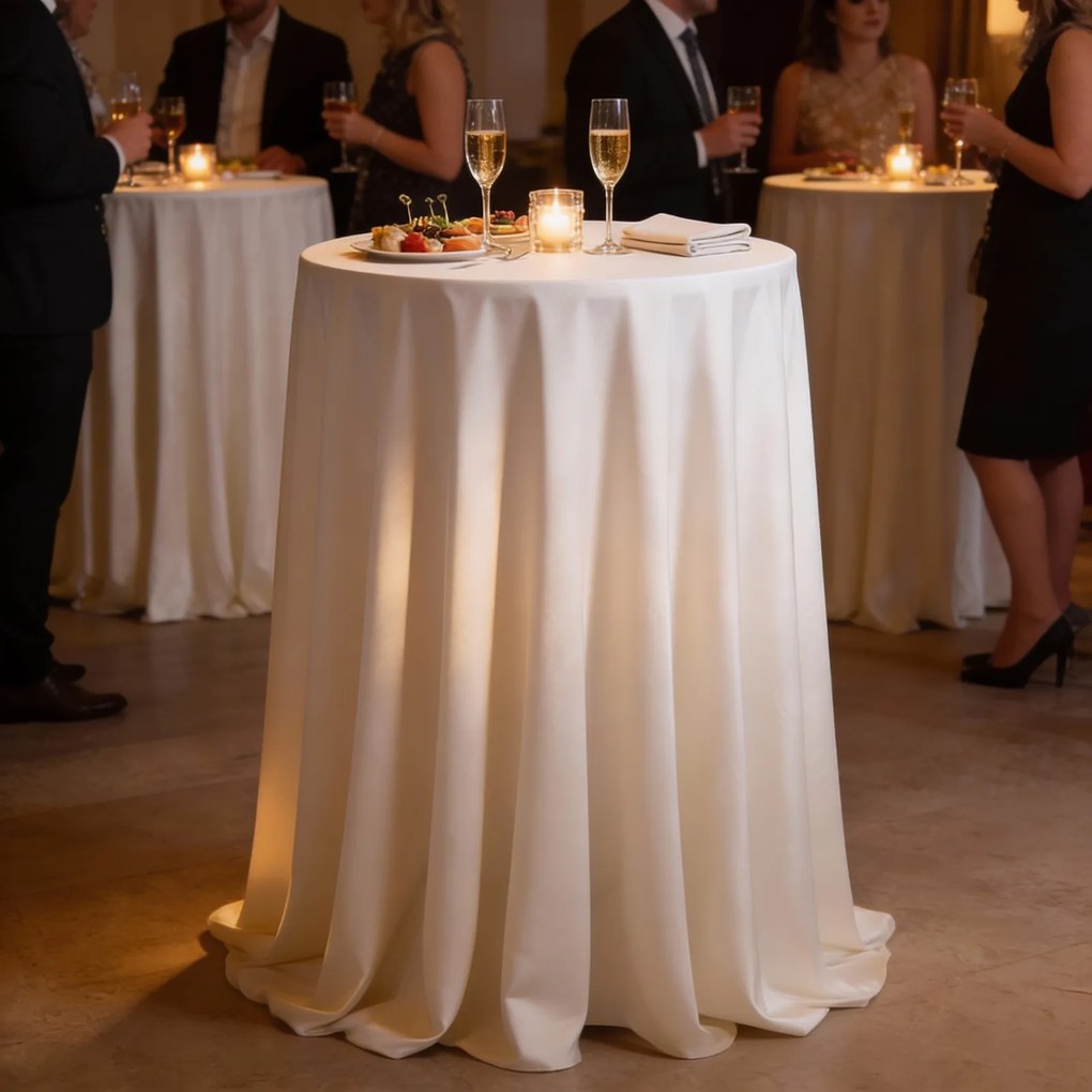 SKLADACÍ TURISTICKÝ/KATERINGOVÝ STÔL dia80 x 110 CM KRUHOVÝ *9620