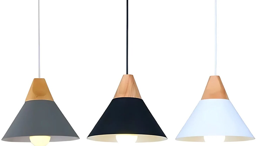 Toolight Toolight, stropné svietidlo 1xE27, SCANDI C, čierna matná-hnedá, OSW-00104