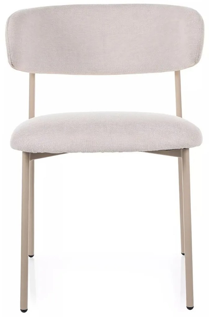 JEDÁLENSKÁ STOLIČKA POLA BÉŽOVÁ + KAŠMÍROVÉ NOHY