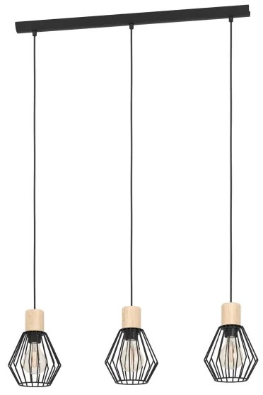 Eglo 44094 - Luster na lanku PALMORLA 3xE27/60W/230V