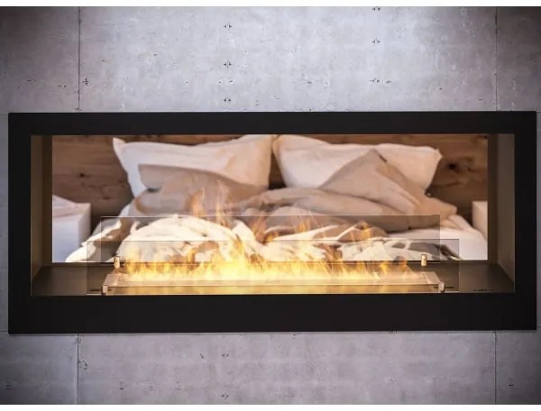 InFire - Vstavaný BIO krb 120x50 cm 3kW obojstranný