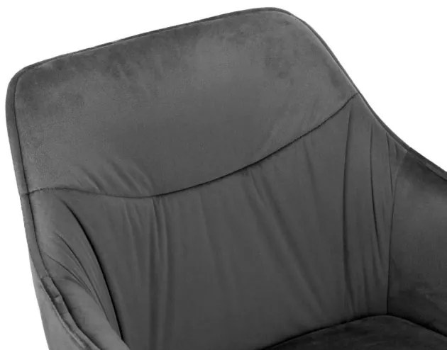 Jedálenská stolička SYDNEY zamatová, grafitová