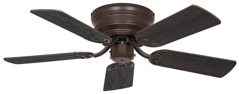 Stropný ventilátor Classic Flat III bronz Ø 103 cm