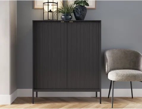 Vysoká skrinka Nova, čierna%