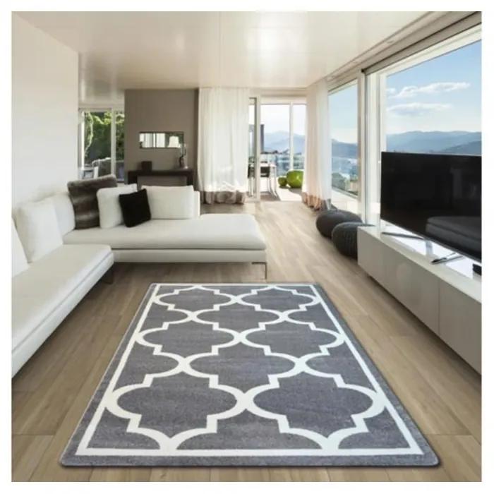 Kusový koberec Trelis šedý 140x190cm