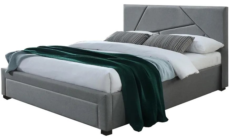 Posteľ Valery 160 sivá/orech