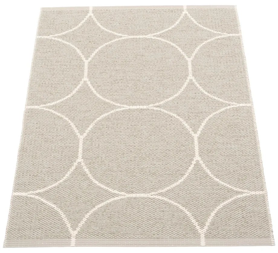 Krémový vnútorný a vonkajší koberec 70x100 cm Boo Linen – Pappelina