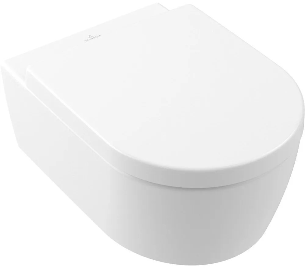 VILLEROY &amp; BOCH Avento WC sedátko s poklopom, s funkciou QuickRelease a Softclosing, Stone White, 9M77C1RW