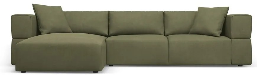 Svetlozelená rohová pohovka, ľavý roh Esther – Milo Casa