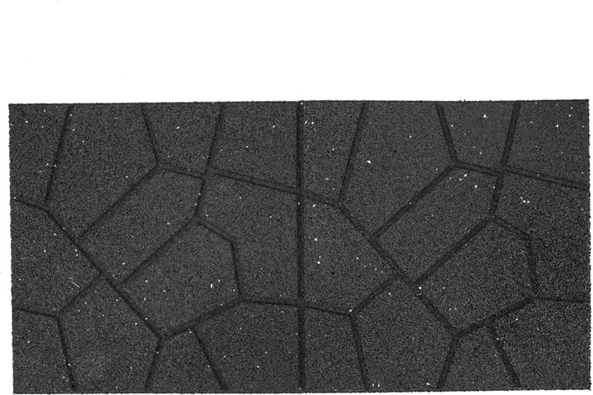 Obojstranná gumová dlaždica Brickface 40 x 40 cm, sivá MHEU5000171