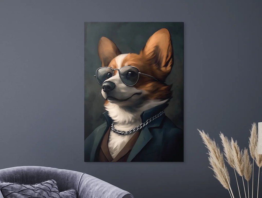drevko | Obraz Corgi s rešpektom