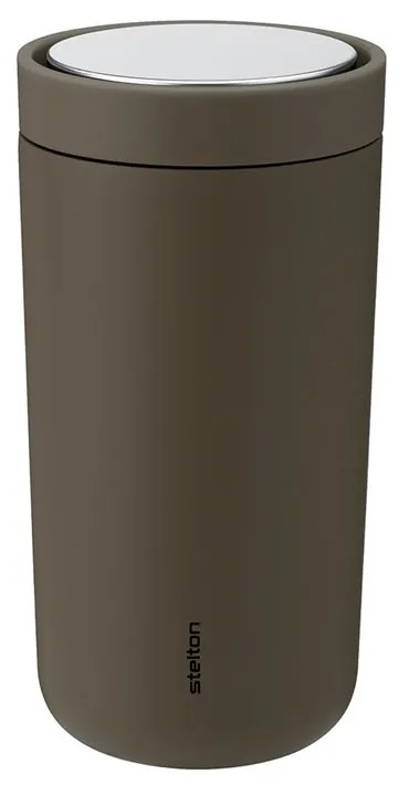 Stelton Termohrnček Stelton Go Click 0,2l soft bark