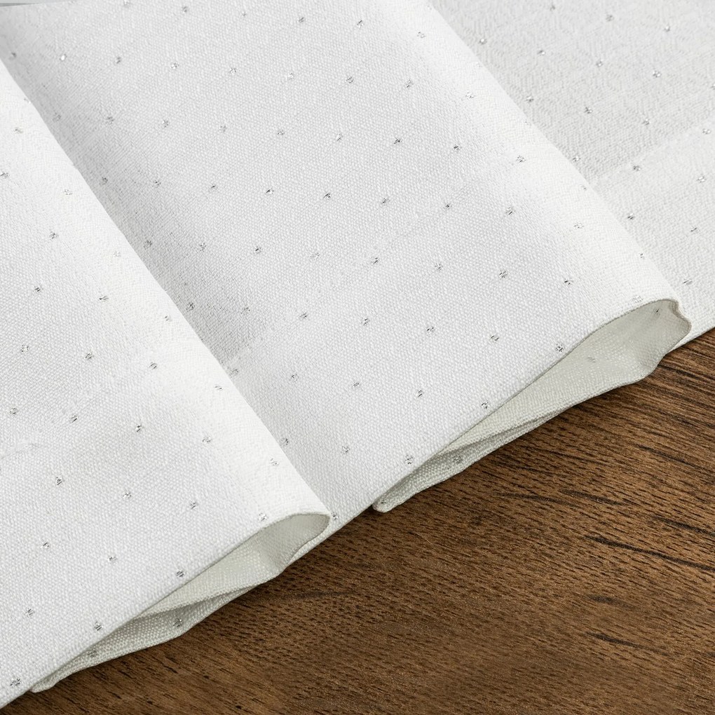 SADA 4 KS PRESTIERANIE NA STÔL ELIZA 30X40 CM BIELA