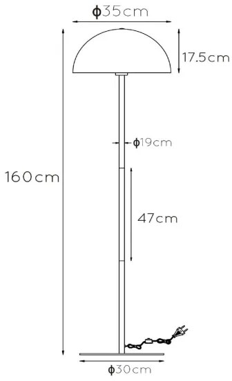 Lucide 45796/01/30 - Stojacia lampa SIEMON 1xE27/40W/230V čierna