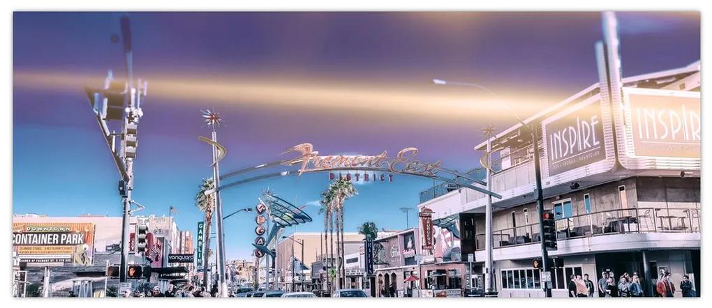 Obraz ulice v Las Vegas (120x50 cm)