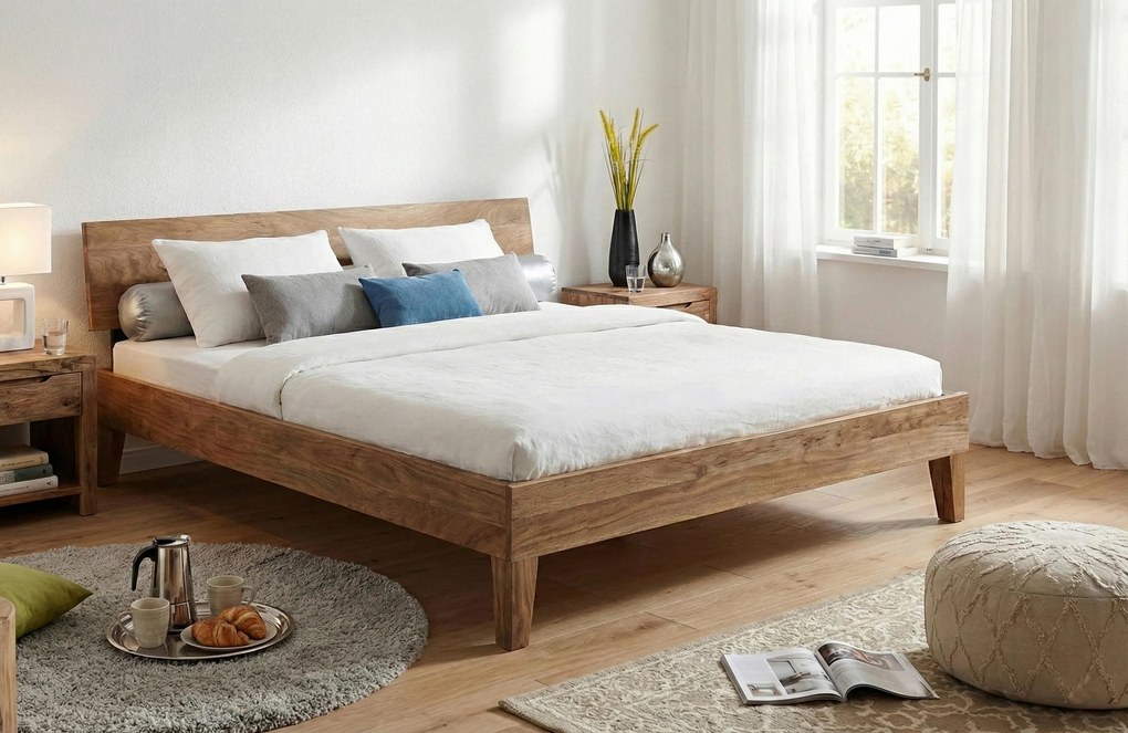 XXXLutz POSTEĽ, 180/200 cm, farba akácie MID.YOU - Online Only spálne - 002178006701
