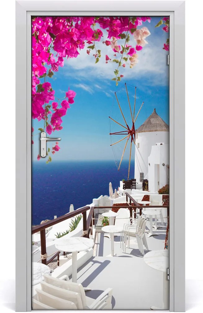 Fototapeta samolepící na dveře Santorini řecko