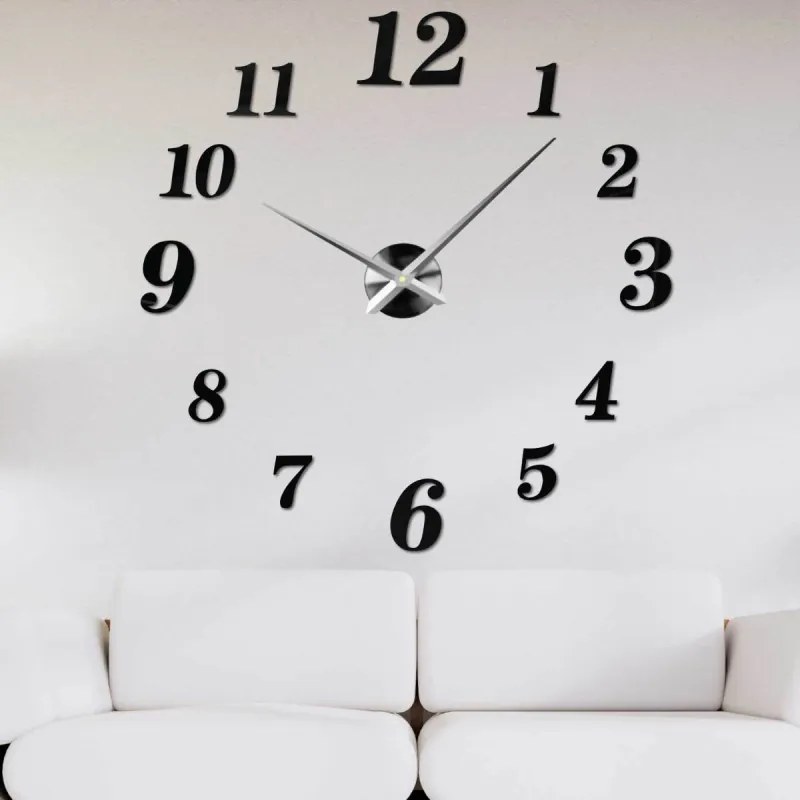 Nalepovacie hodiny – moderné plastové hodiny na stenu I SENTOP 12S004 bez srdiecka
