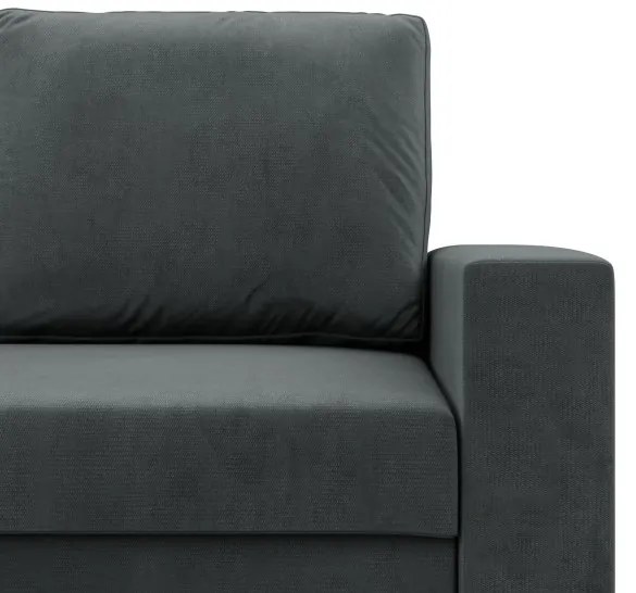 Rohová rozkladacia sedačka NEO Kronos tmavosivá