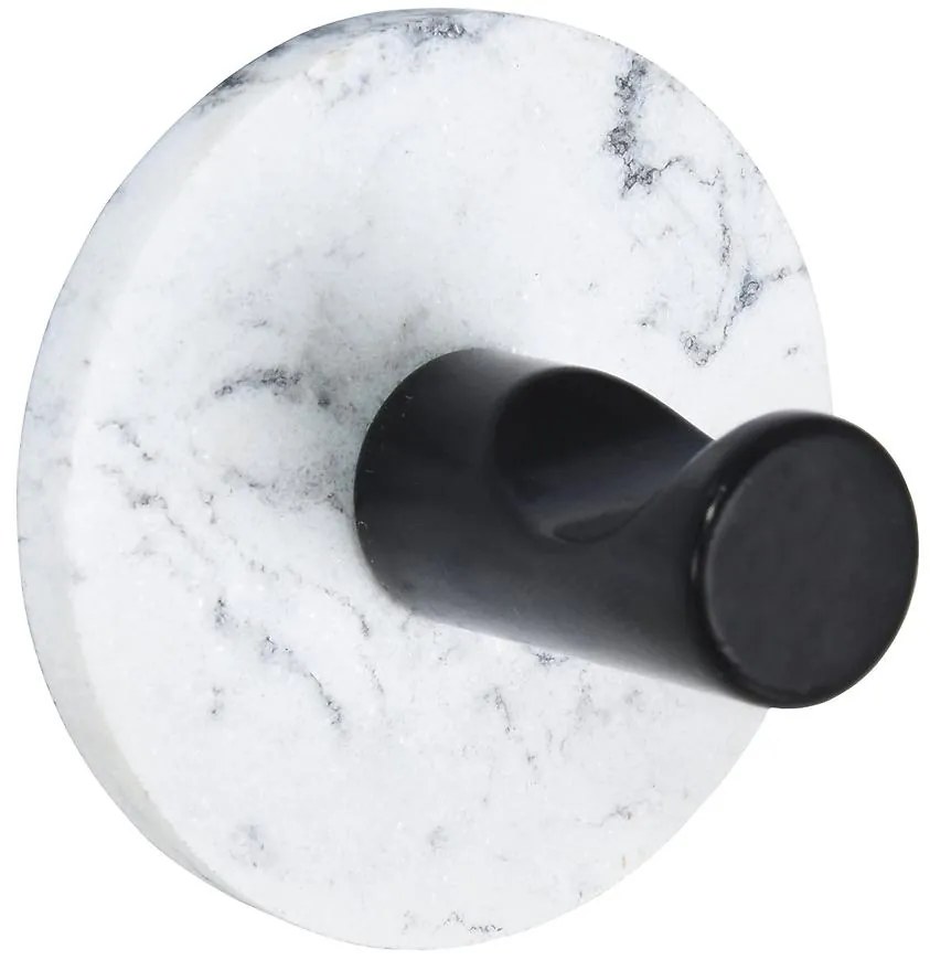 Vešiačik okrúhly style 5x5 cm  biely 8224