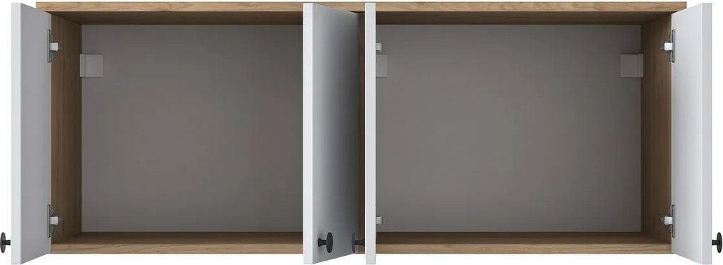 Nástenná skrinka Bany Walnut and White