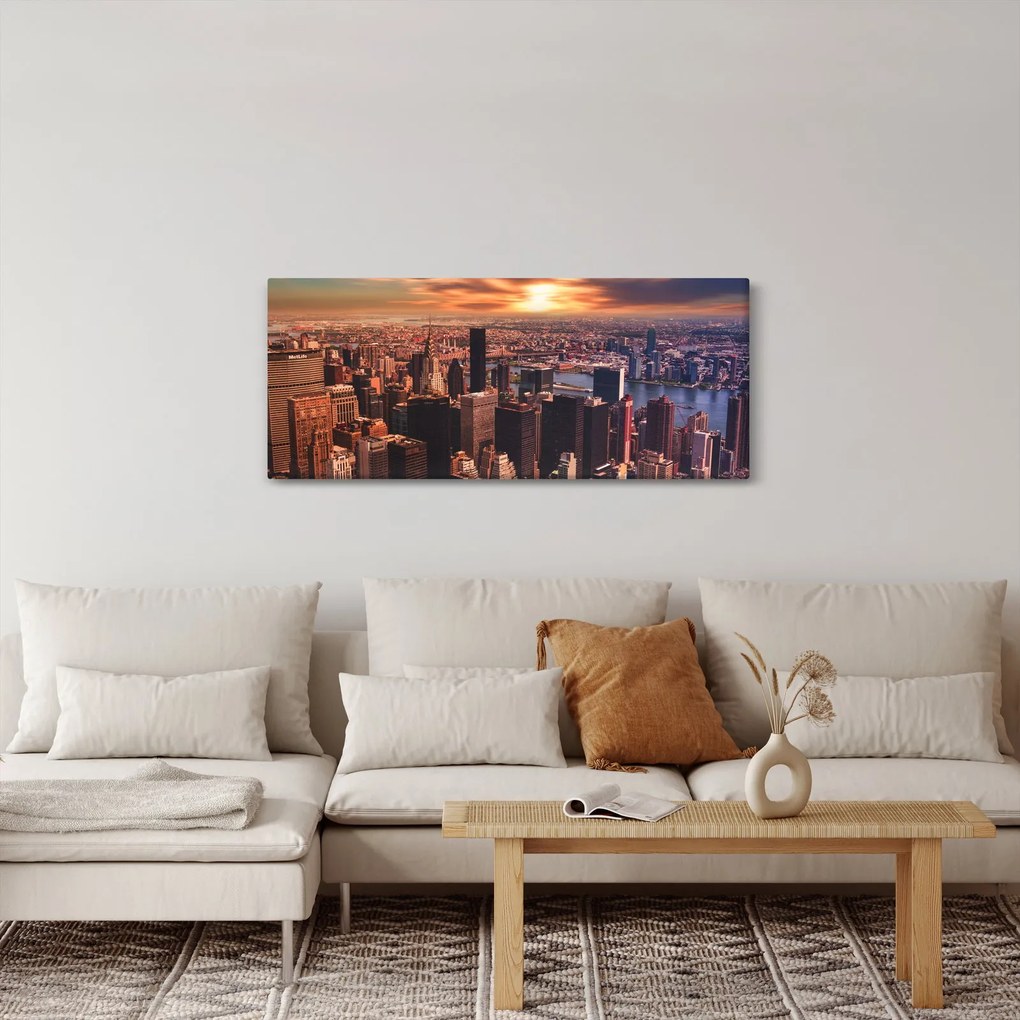 Obraz - Pohľad na metropole (120x50 cm)
