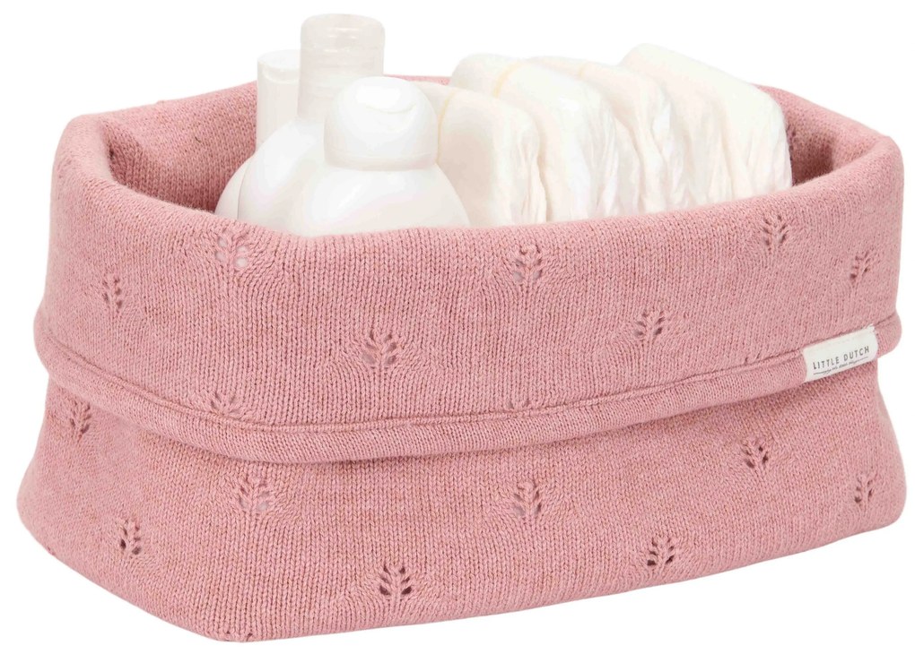 Košík pletený veľký Pure Pink Blush