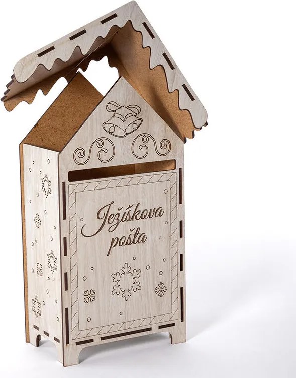 Drevená schránka na listy JEŽIŠKOVA POŠTA