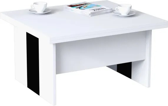 SOLO biela / čierna, ROZKLADACÍ, ZDVÍHACÍ, KONFERENČNÝ STOLÍK