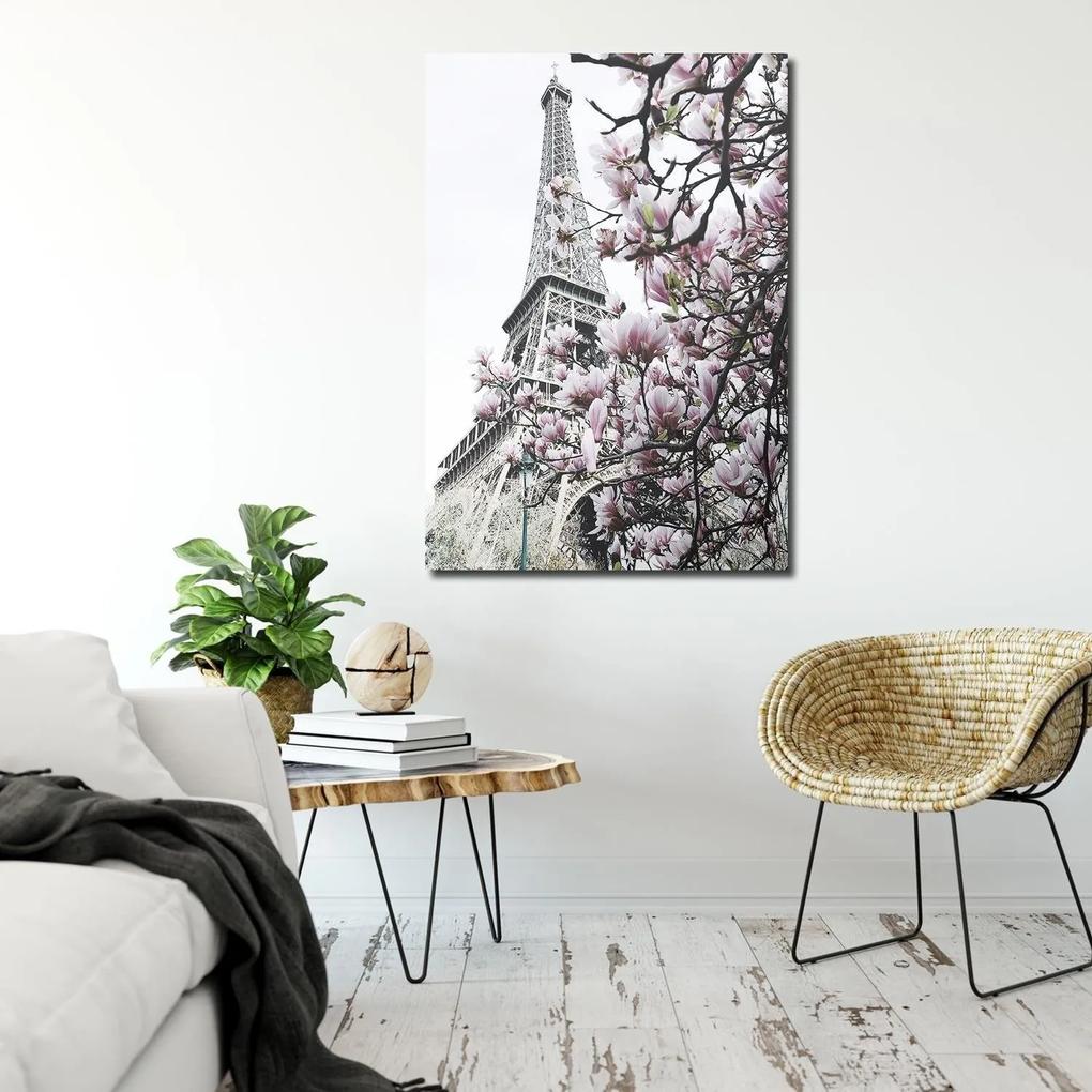 Gario Obraz na plátne Eiffelova veža a magnólie - Dmitry Belov Rozmery: 40 x 60 cm