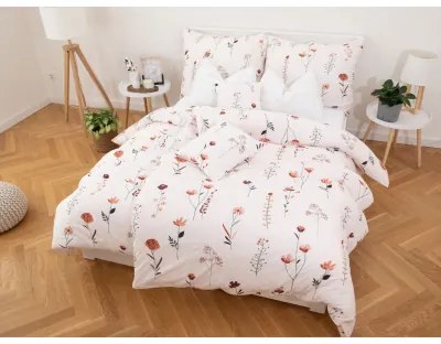 MKLuzkoviny.cz Obliečky Mako jersey – Vlčie maky béžové 140×200cm 70×90cm